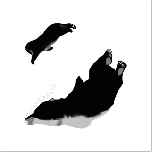 Inverted polar bears Posters and Art